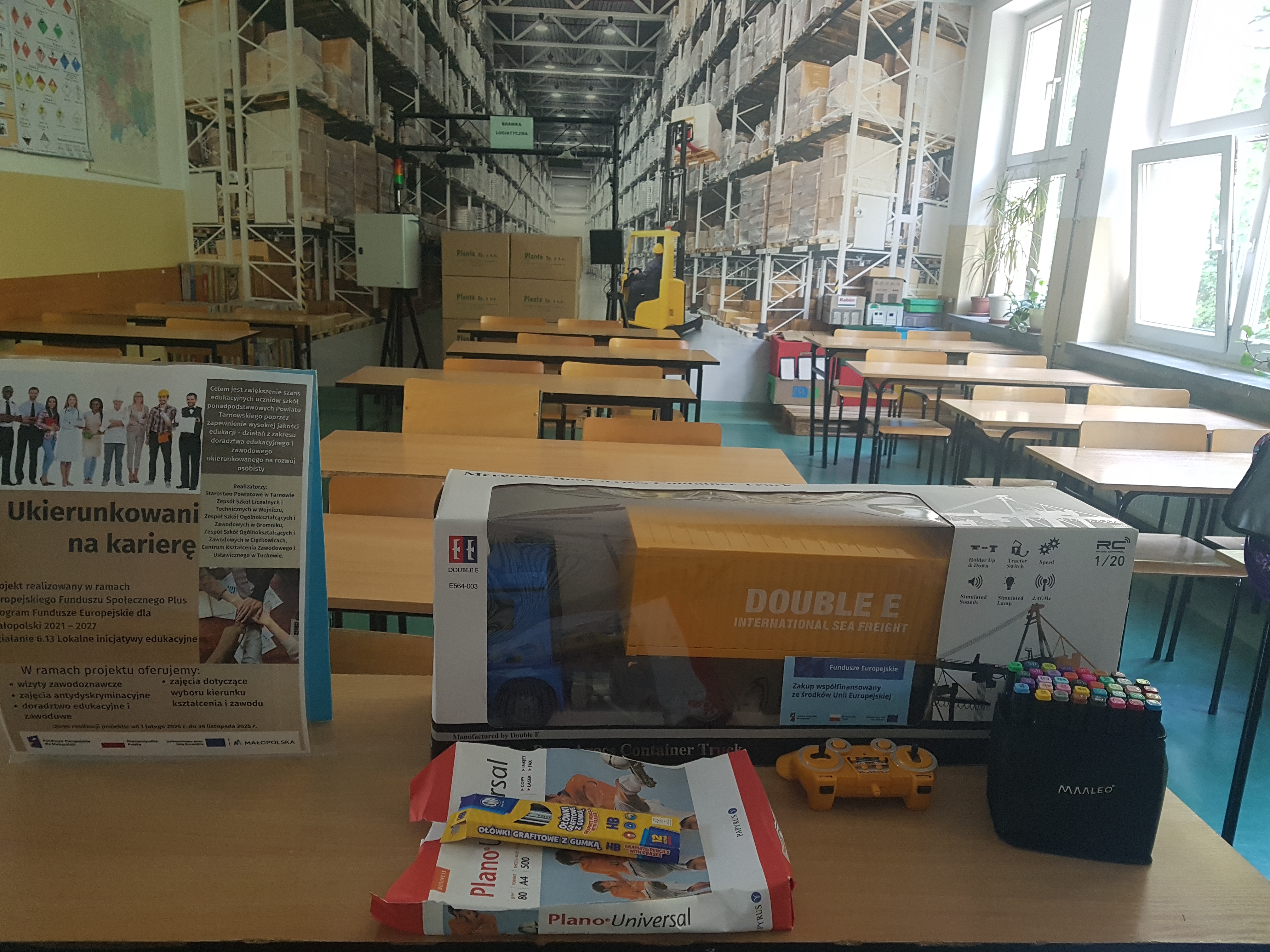 Pomoce dydaktyczne zakupione w ramach Funduszy Europejskich