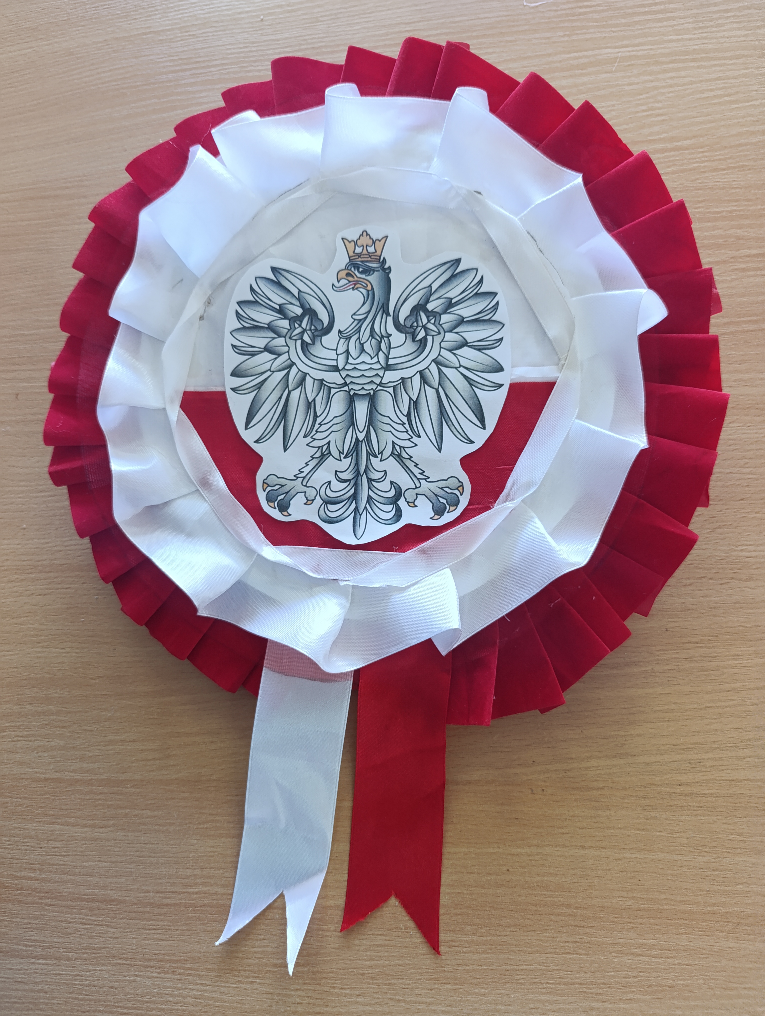 Kotylion wykonany przez uczniów