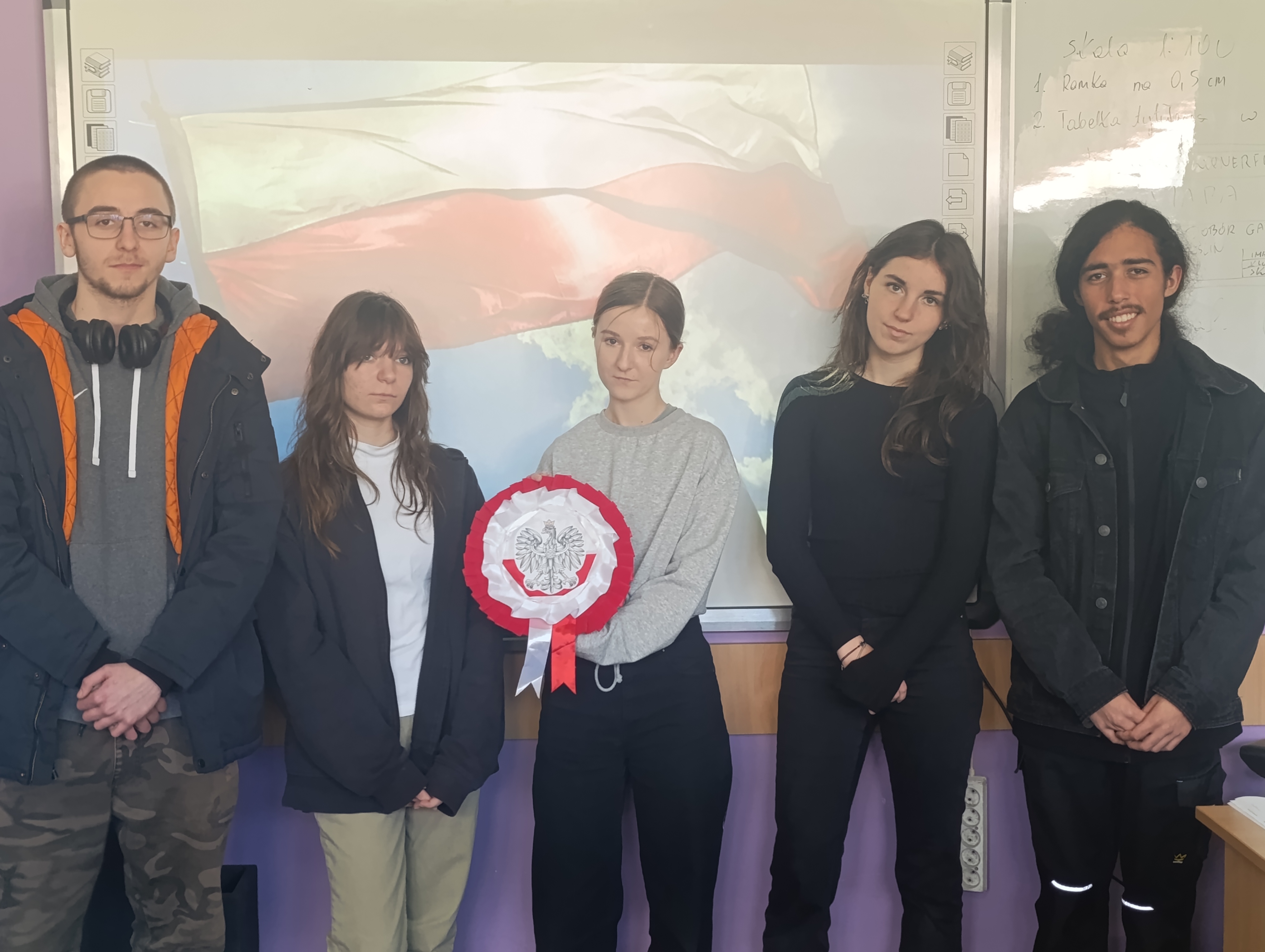 Uczniowie którzy wykonali kotylion