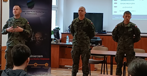 Spotkanie z pracownikami Wojskowego Centrum Rekrutacji